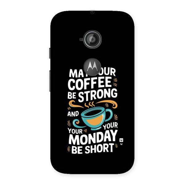 Strong Coffee Back Case for Moto E 2nd Gen