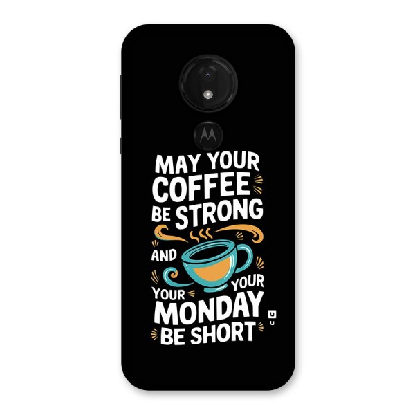 Strong Coffee Back Case for Moto G7 Power