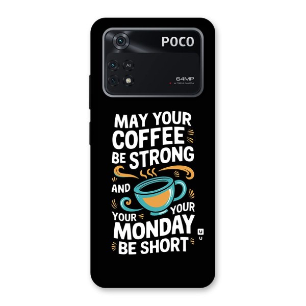 Strong Coffee Back Case for Poco M4 Pro 4G