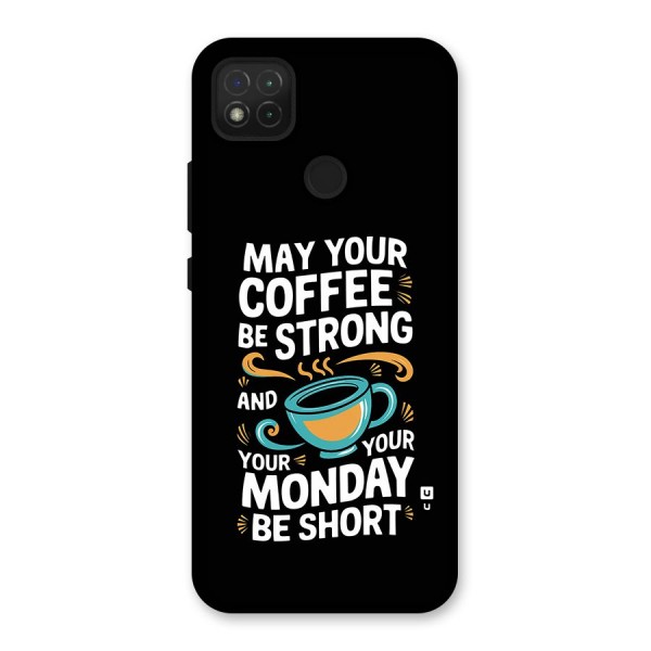 Strong Coffee Back Case for Redmi 9 Activ