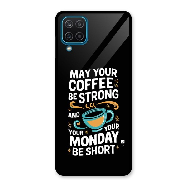 Strong Coffee Glass Back Case for Galaxy A12