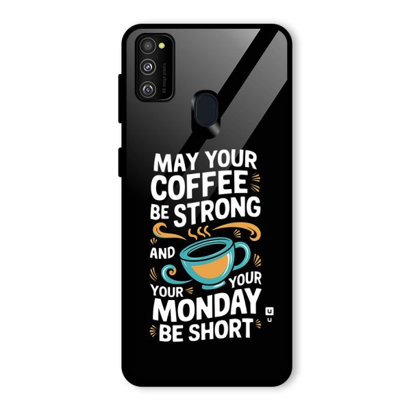 Strong Coffee Glass Back Case for Galaxy M21