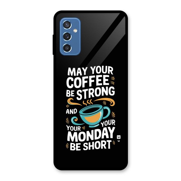 Strong Coffee Glass Back Case for Galaxy M52 5G