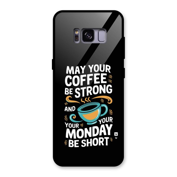 Strong Coffee Glass Back Case for Galaxy S8