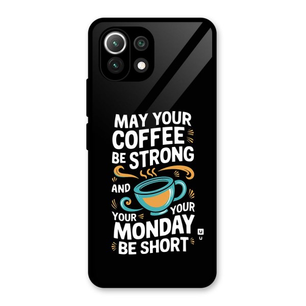 Strong Coffee Glass Back Case for Mi 11 Lite