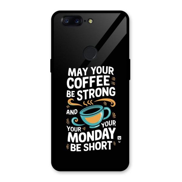 Strong Coffee Glass Back Case for OnePlus 5T