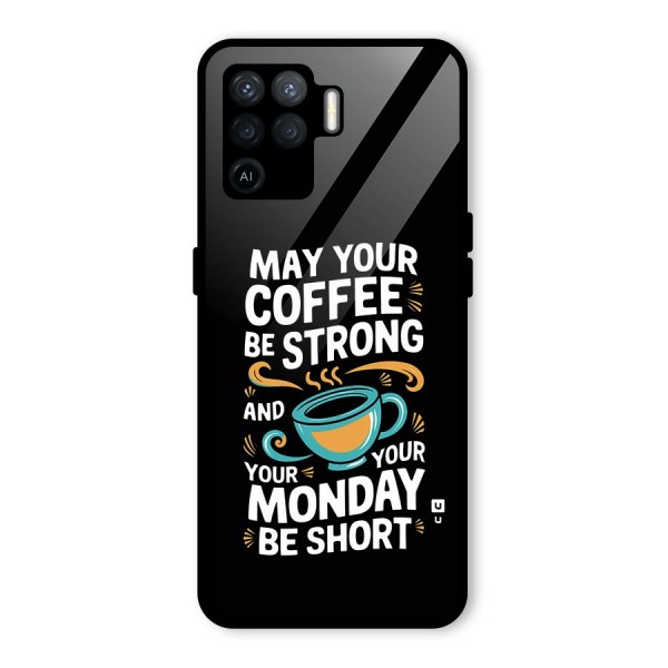 Strong Coffee Glass Back Case for Oppo F19 Pro