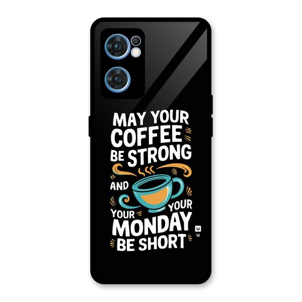 Strong Coffee Glass Back Case for Oppo Reno7 5G