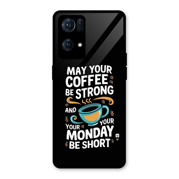 Strong Coffee Glass Back Case for Oppo Reno7 Pro 5G