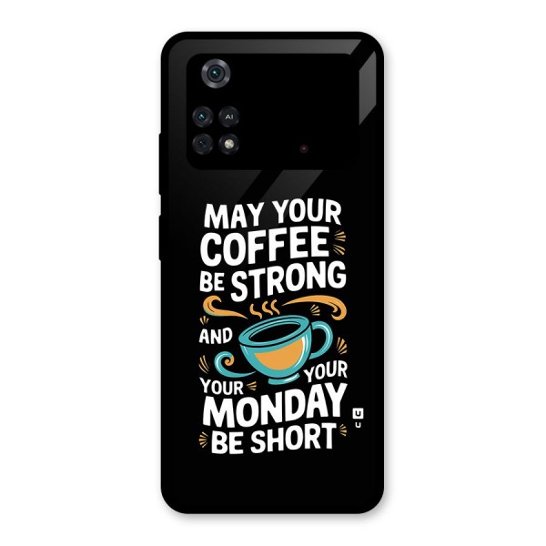 Strong Coffee Glass Back Case for Poco M4 Pro 4G