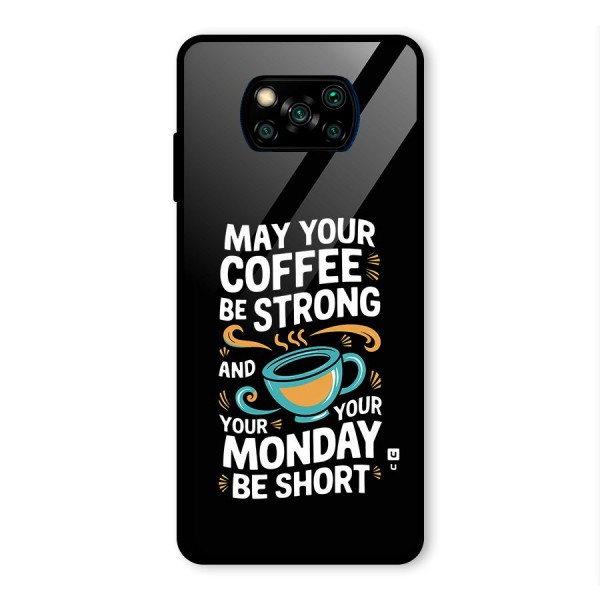 Strong Coffee Glass Back Case for Poco X3 Pro