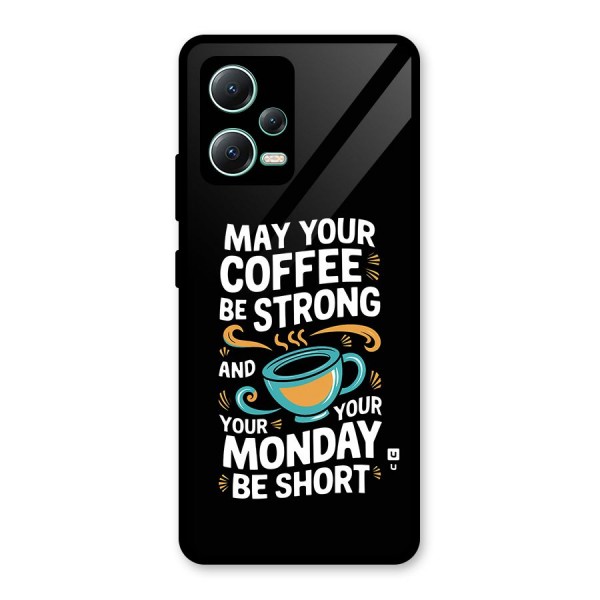 Strong Coffee Glass Back Case for Redmi Note 12 5G