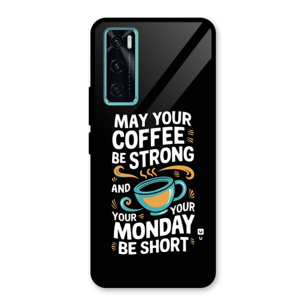 Strong Coffee Glass Back Case for Vivo V20 SE