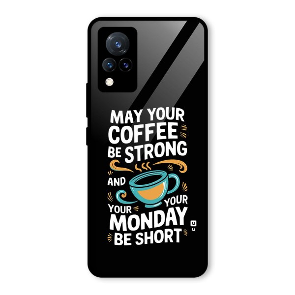 Strong Coffee Glass Back Case for Vivo V21 5G