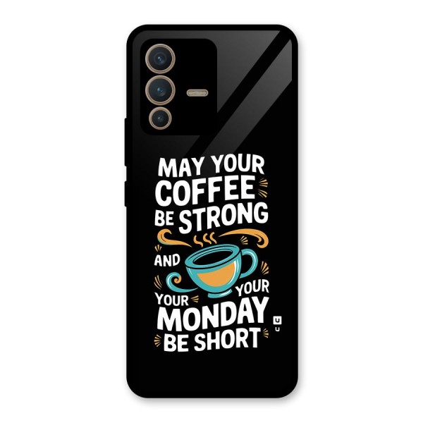 Strong Coffee Glass Back Case for Vivo V23 5G