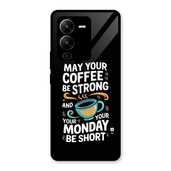 Strong Coffee Glass Back Case for Vivo V25 Pro