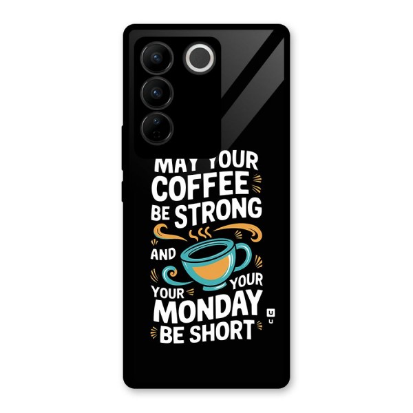 Strong Coffee Glass Back Case for Vivo V27