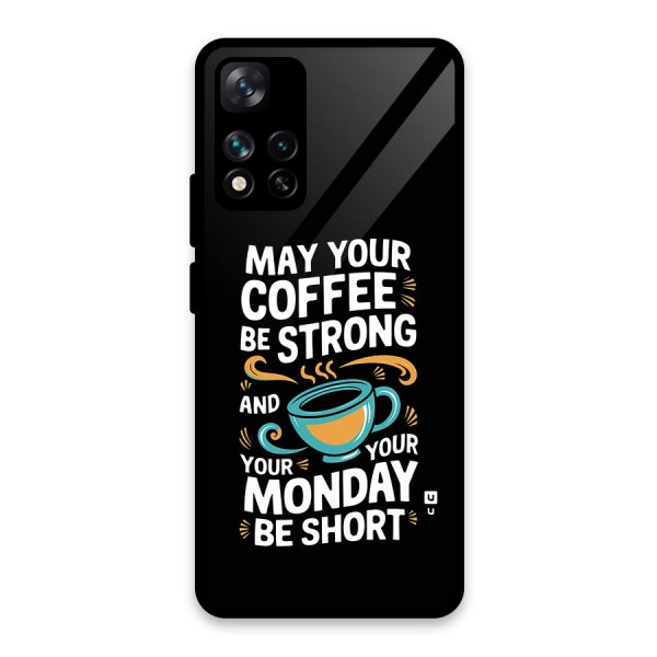 Strong Coffee Glass Back Case for Xiaomi 11i 5G