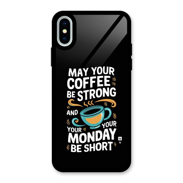 Strong Coffee Glass Back Case for iPhone X