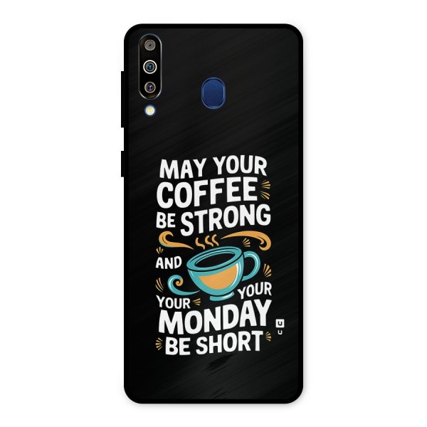 Strong Coffee Metal Back Case for Galaxy M30