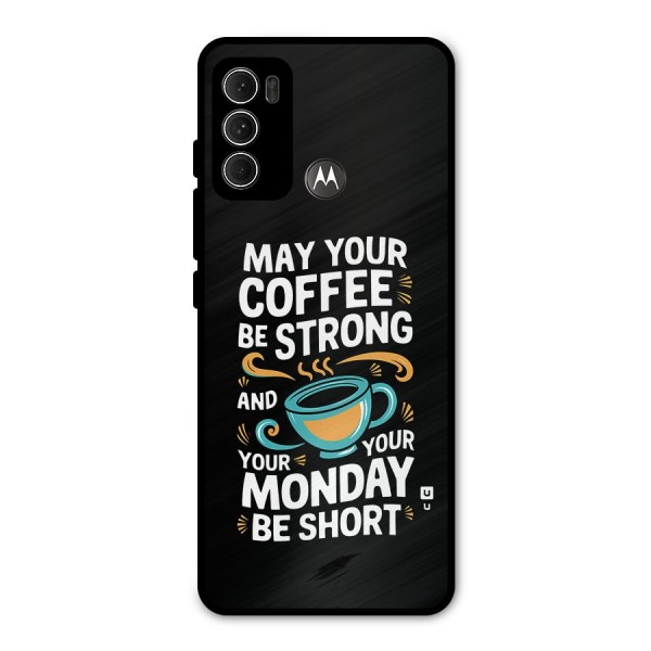 Strong Coffee Metal Back Case for Moto G60