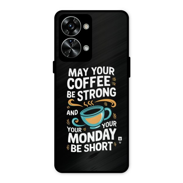 Strong Coffee Metal Back Case for OnePlus Nord 2T