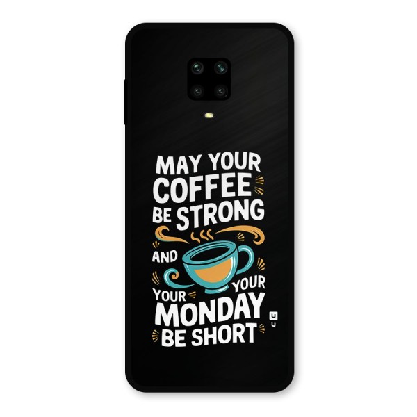 Strong Coffee Metal Back Case for Poco M2