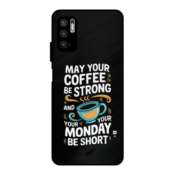 Strong Coffee Metal Back Case for Poco M3 Pro 5G