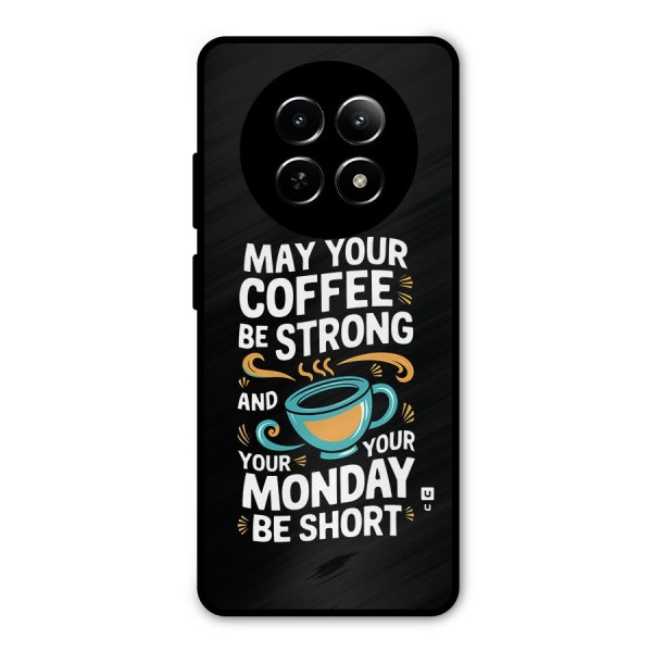 Strong Coffee Metal Back Case for Realme 12 5G