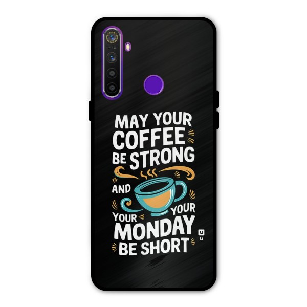 Strong Coffee Metal Back Case for Realme 5i