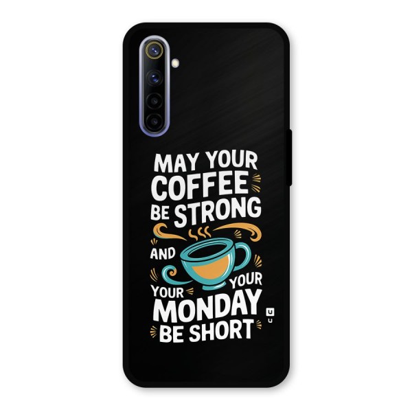 Strong Coffee Metal Back Case for Realme 6