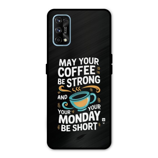 Strong Coffee Metal Back Case for Realme 7 Pro