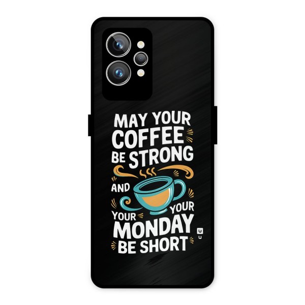 Strong Coffee Metal Back Case for Realme GT2 Pro