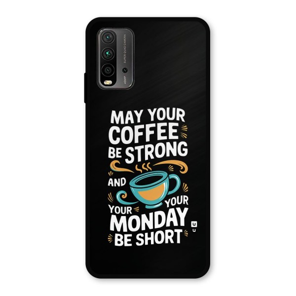 Strong Coffee Metal Back Case for Redmi 9 Power