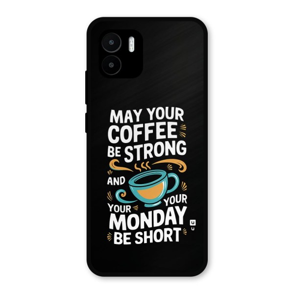 Strong Coffee Metal Back Case for Redmi A2