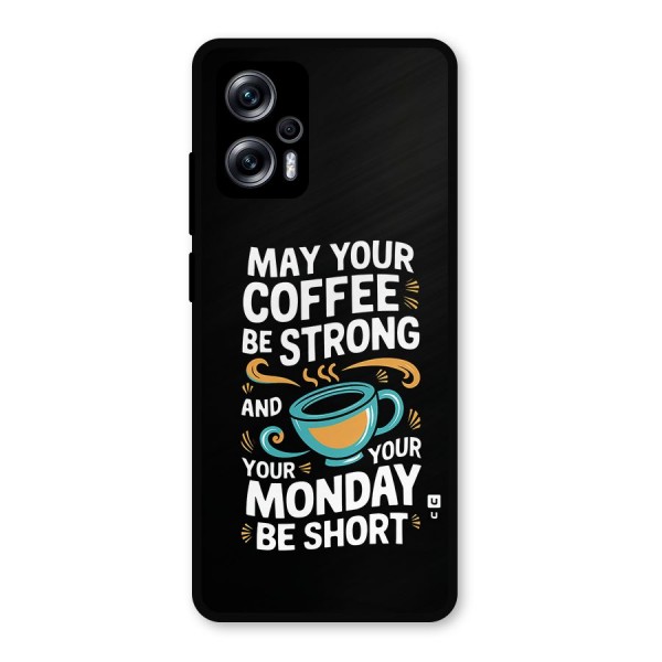 Strong Coffee Metal Back Case for Redmi K50i