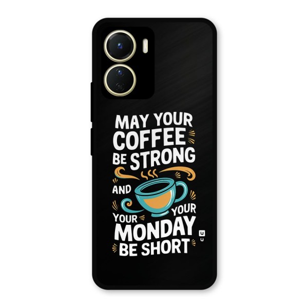 Strong Coffee Metal Back Case for Vivo T2x