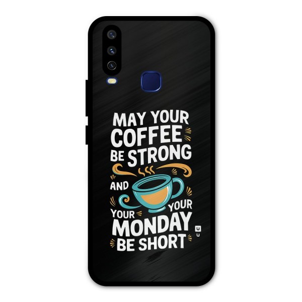 Strong Coffee Metal Back Case for Vivo U10