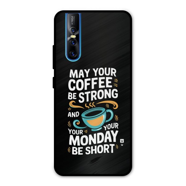 Strong Coffee Metal Back Case for Vivo V15 Pro