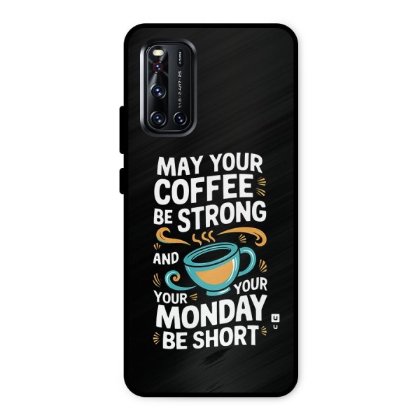 Strong Coffee Metal Back Case for Vivo V19