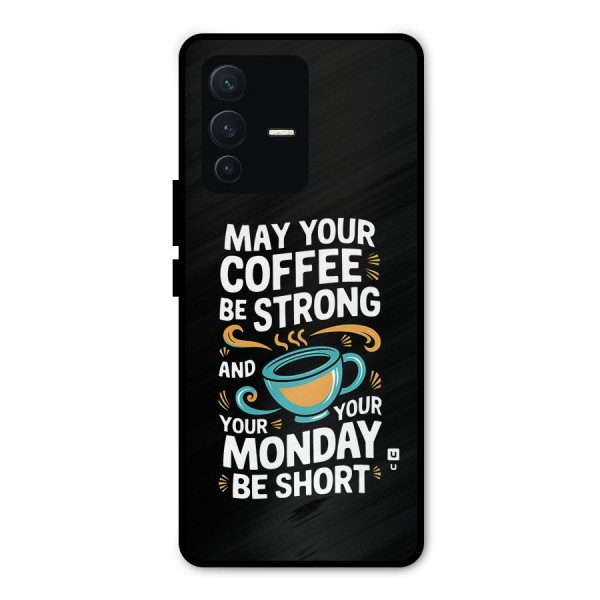 Strong Coffee Metal Back Case for Vivo V23 Pro