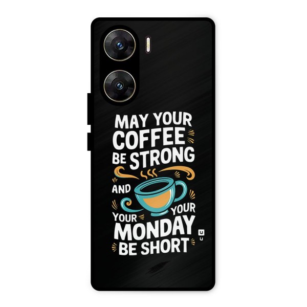 Strong Coffee Metal Back Case for Vivo V29e