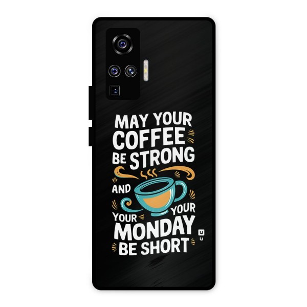 Strong Coffee Metal Back Case for Vivo X50 Pro