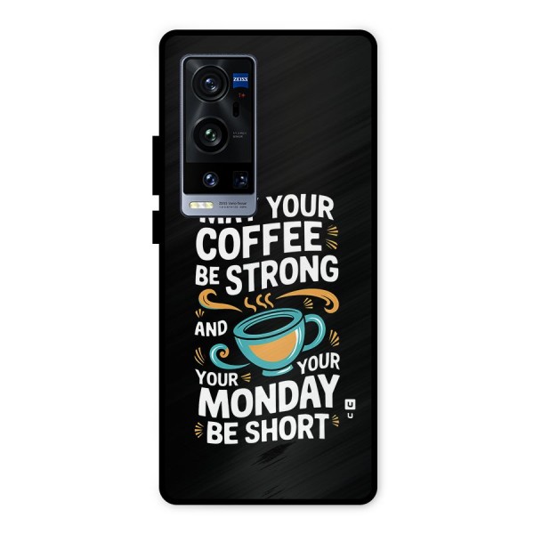 Strong Coffee Metal Back Case for Vivo X60 Pro Plus