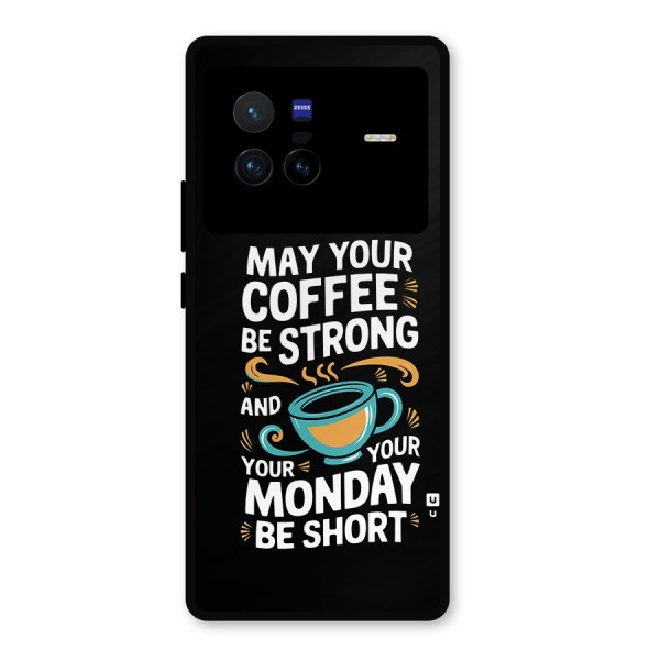 Strong Coffee Metal Back Case for Vivo X80