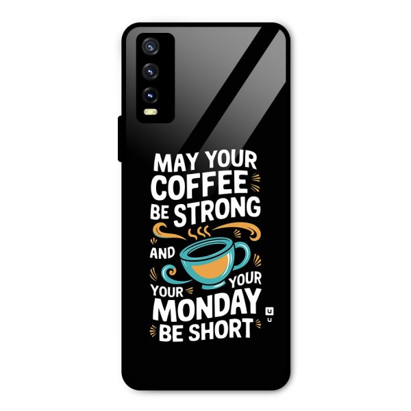 Strong Coffee Metal Back Case for Vivo Y20 2021