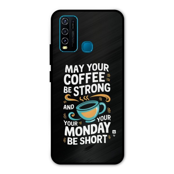 Strong Coffee Metal Back Case for Vivo Y30