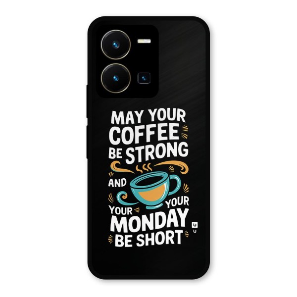 Strong Coffee Metal Back Case for Vivo Y35