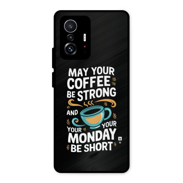 Strong Coffee Metal Back Case for Xiaomi 11T Pro