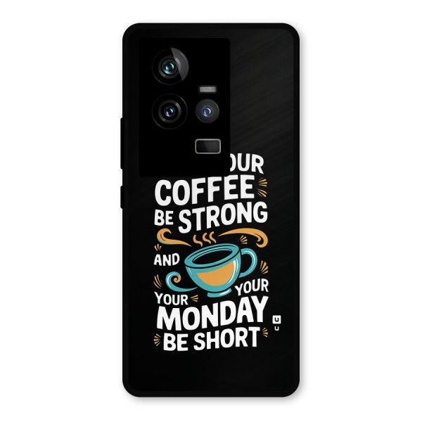 Strong Coffee Metal Back Case for iQOO 11 5G